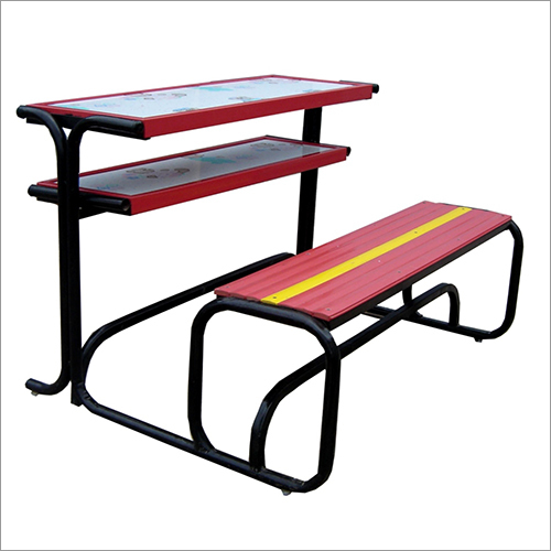 Two Seater Bench And Desk Without Backrest