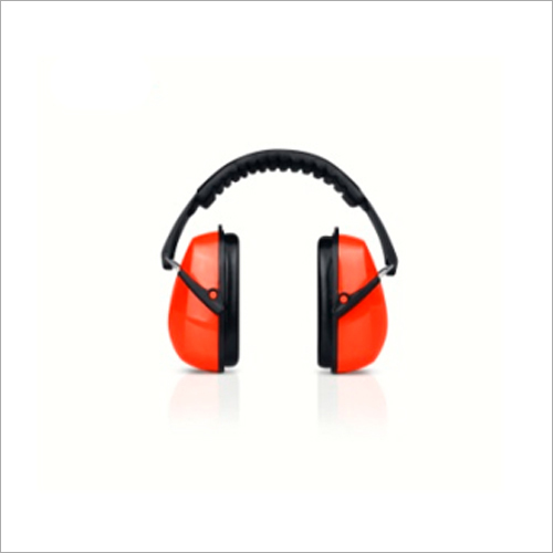 Ear Muffs - Plastic Material, Yellow Color | Comfortable Unisex Ear Protection for Industrial Safety Use
