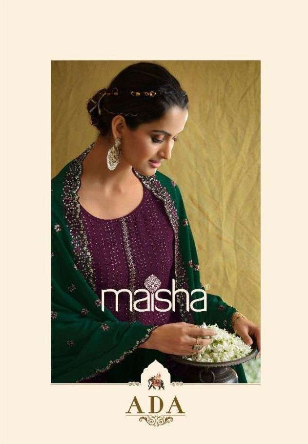 Maisha Ada Chinon Beaustiful Heavy Work Desinger Suits Catalog