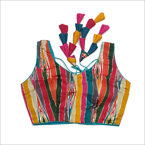 Multi Colored Blouse Bust Size: 38-42 Inch (In)