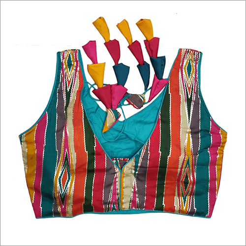Multi Colored Blouse Bust Size: 38-42 Inch (In)