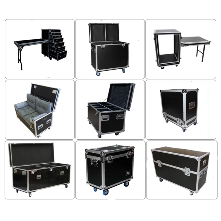 Speaker Flight Case Cabinet Material: Plywood With A Black Fire Board