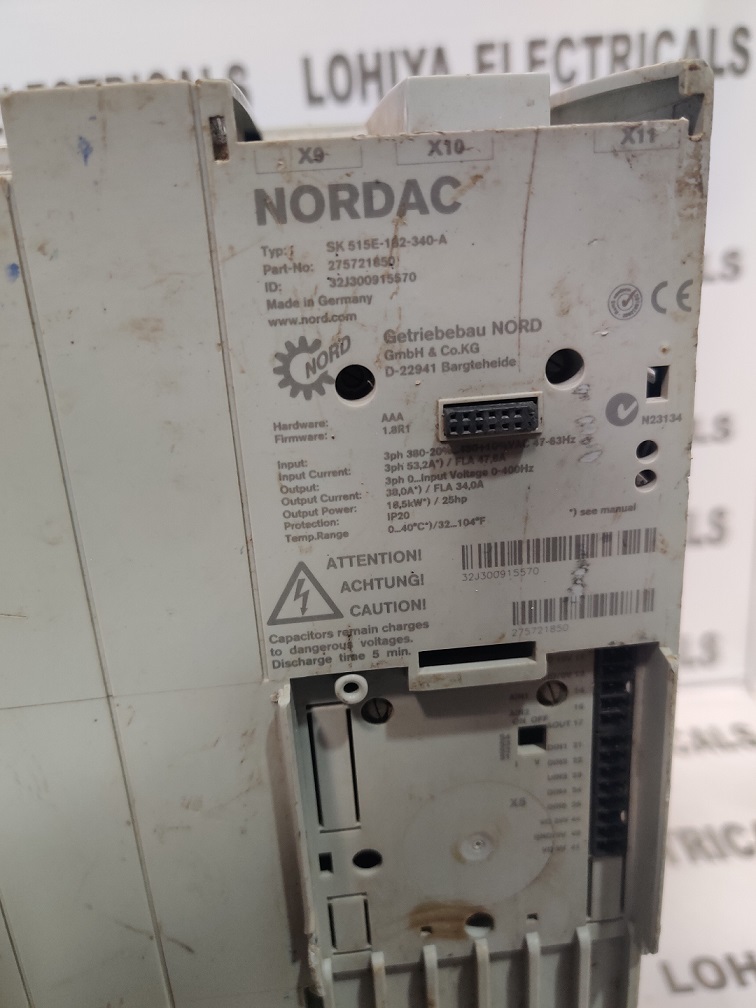Nordac Sk 515e-162-340-a Inverter Drives