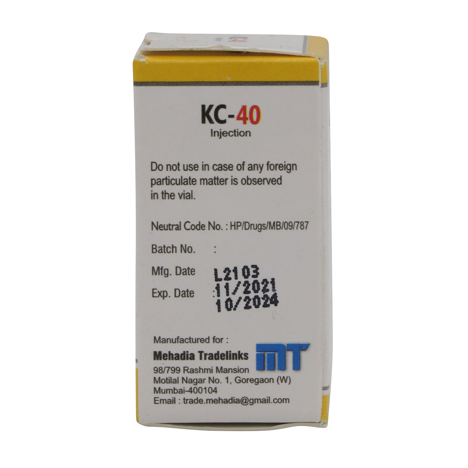 Triamcinolone 40mg
