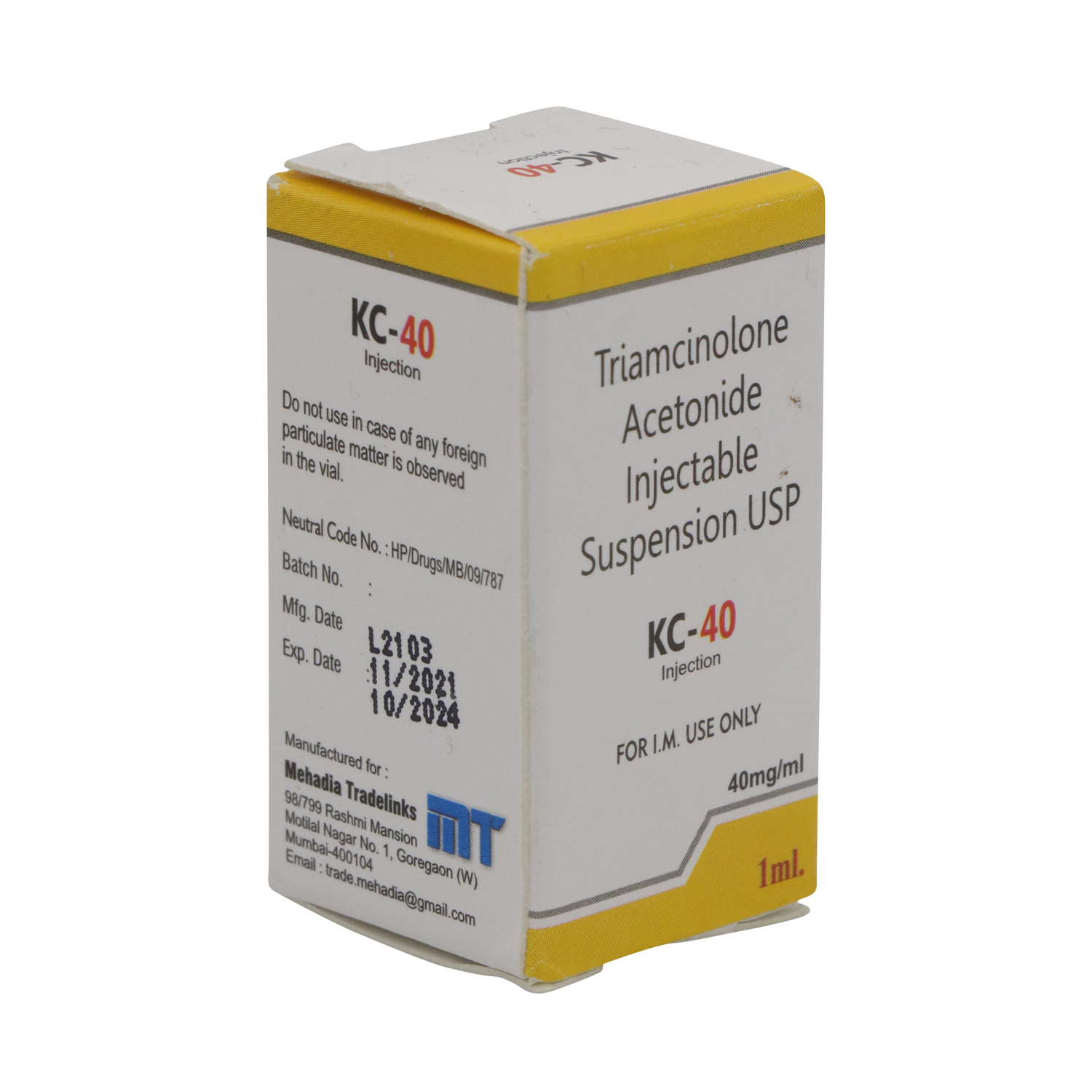 Triamcinolone 40mg