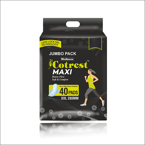 व्हाइट 280 एमएम एक्सएक्सएल हैवी फ्लो सॉफ्ट एंड कम्फर्ट 40 सेनेटरी पैड