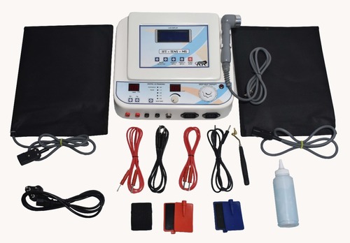 5 In 1 Combination Physiotherapy Machine - Plastic Material | 110v/220v Power, 1-150hz Frequency, 0-100ma Intensity, 1 Year Warranty