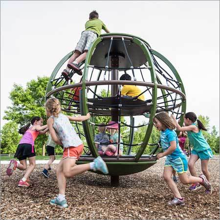 Metal Merry Go Round Globe