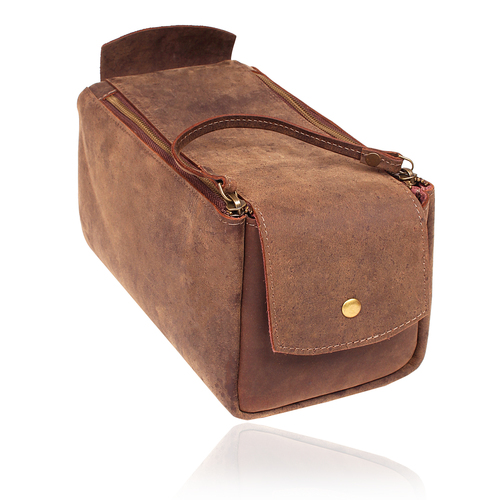 Same As Picture Leather Toiletry Bag