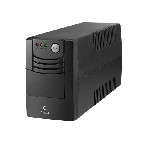 Circle Power Backup Ups-600 Va Ups With Battery Microprocessor Control Power Backup And Protection - Color: Black