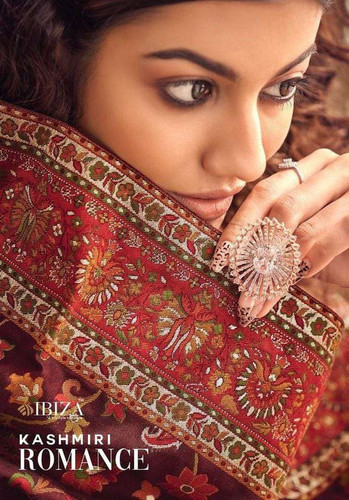 Ibiza Kashmiri Romance Silk Kanni Dupatta With Tassels Suits Catalog