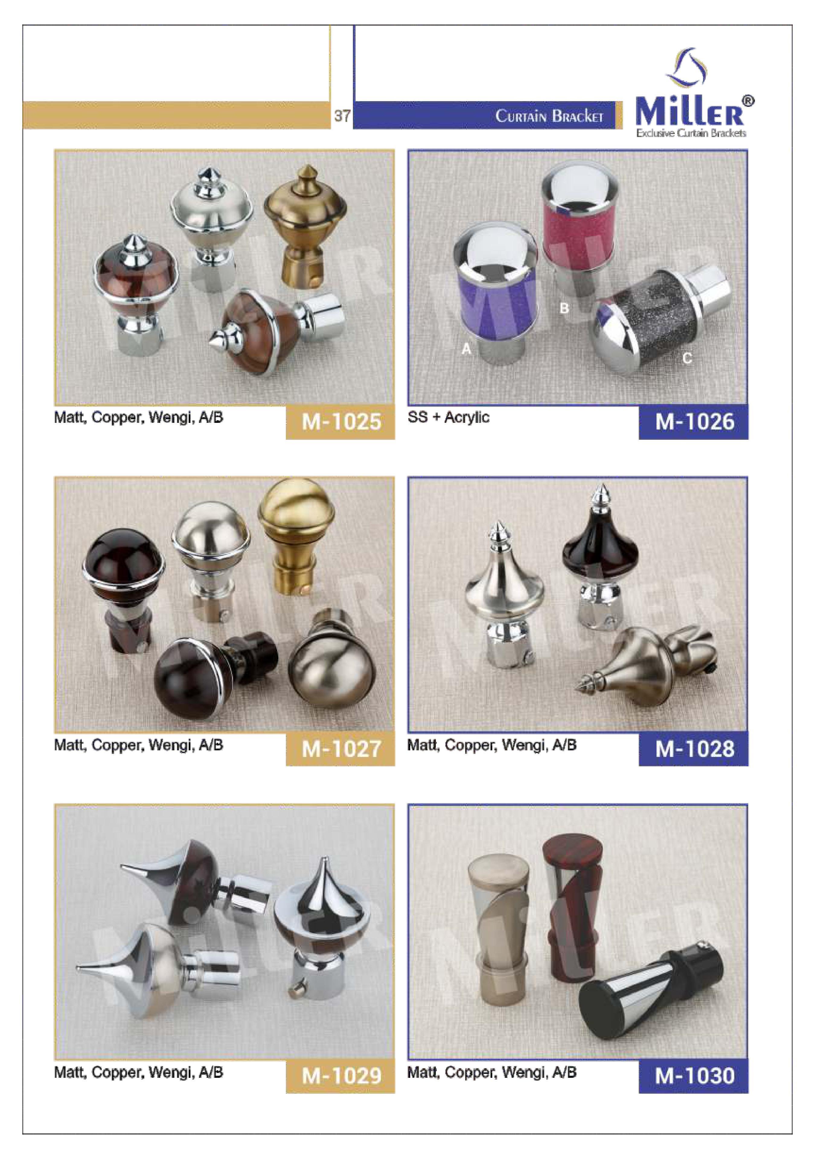 Silver Ss Round Curtain Bracket