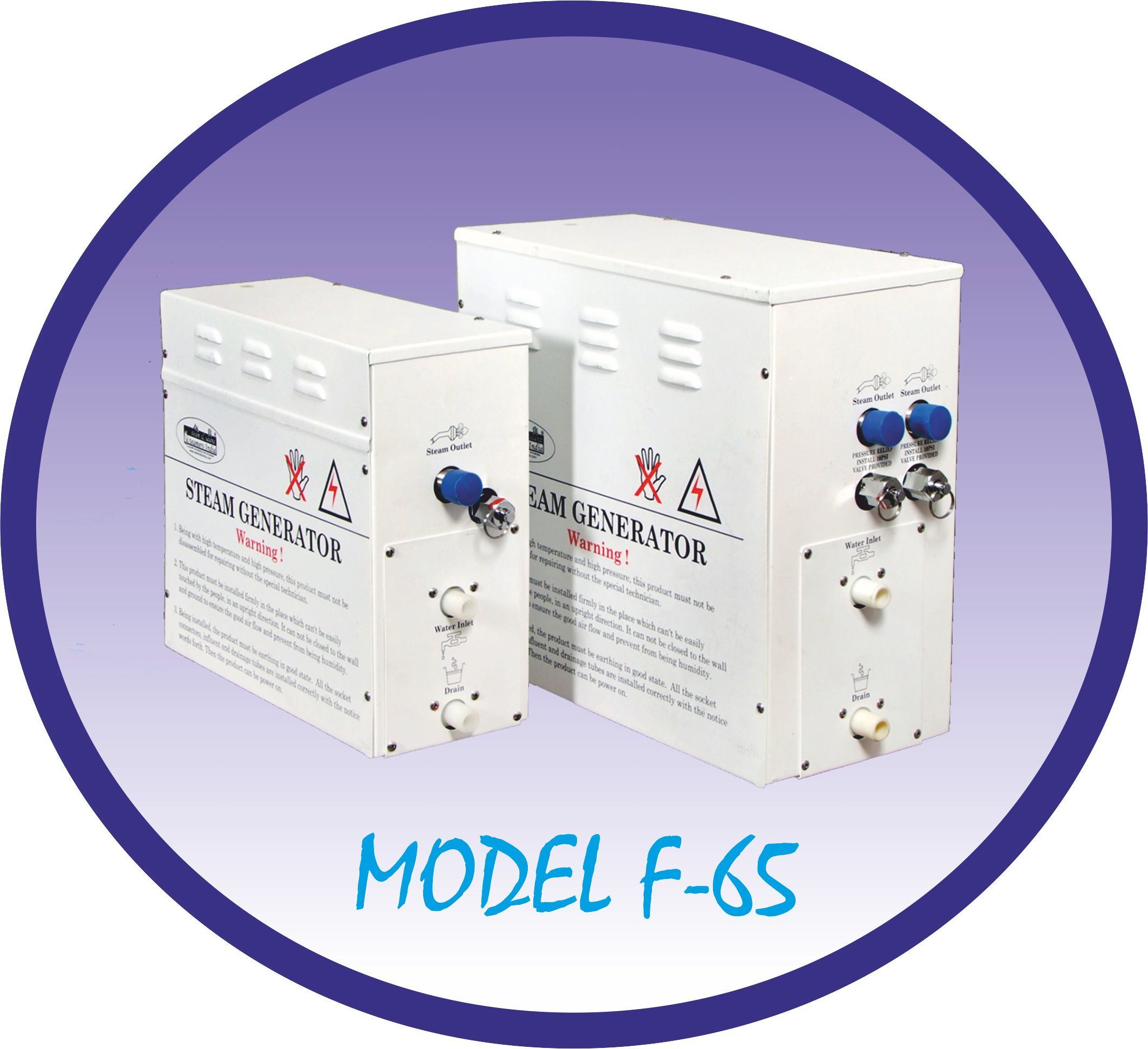 Steam Bath System - 4.5 Kw Capacity Stainless Steel Generators | Auto Power Flush, Self-draining, Fast Start, Ideal For Spa & Health Home Use