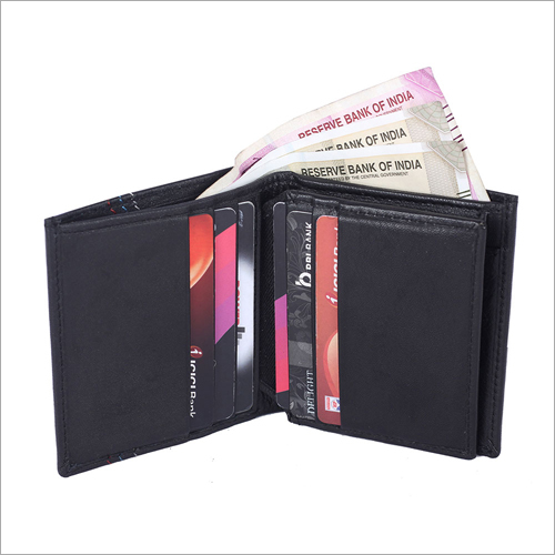 लेदर पुरुषों का बाइफ़ोल्ड वॉलेट
