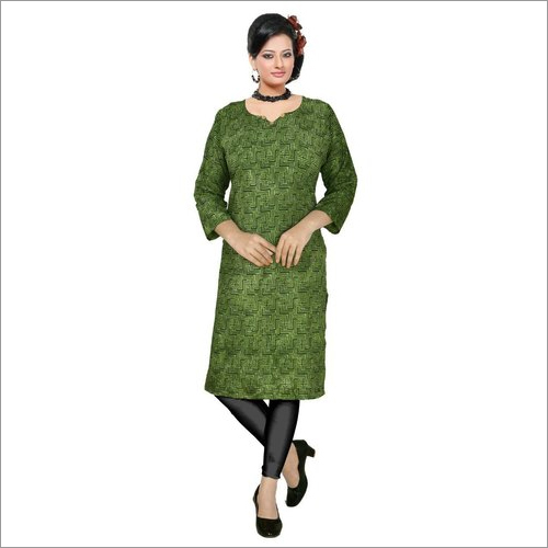 मल्टी कलर लेडीज़ रेयॉन कुर्ती