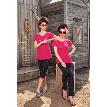 10 कलर लेडीज़ प्रिंटेड नाइट सूट