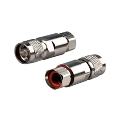 N Male Connector For 0.5 Inch Flex And Super Flex Cable Clamp - Metal Construction , Designed for Reliable Connection in Cable Management