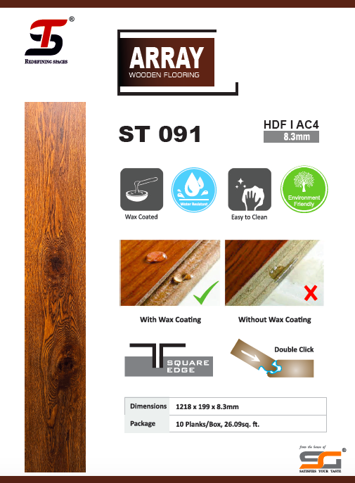 Natural Wood St Array Laminate Wooden Flooring