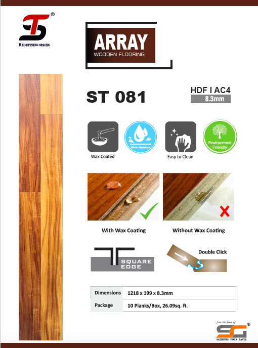 Natural Wood St Array Laminate Wooden Flooring