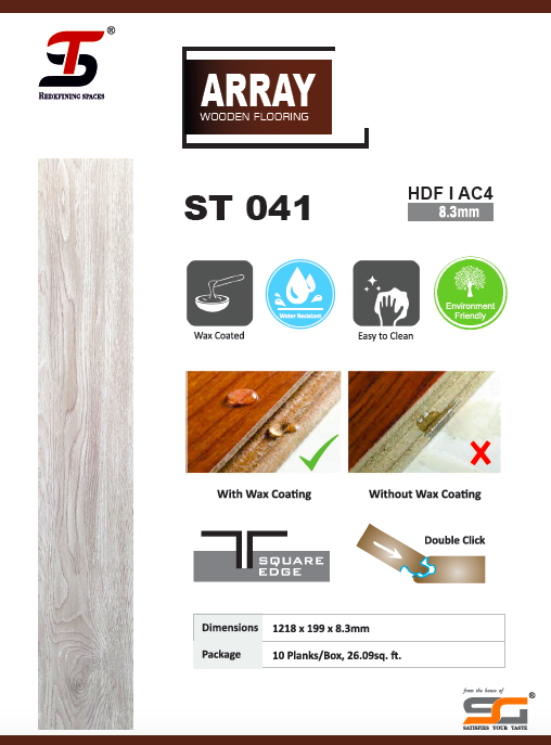 Natural Wood St Array Laminate Wooden Flooring