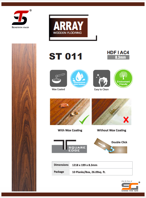 Natural Wood St Array Laminate Wooden Flooring