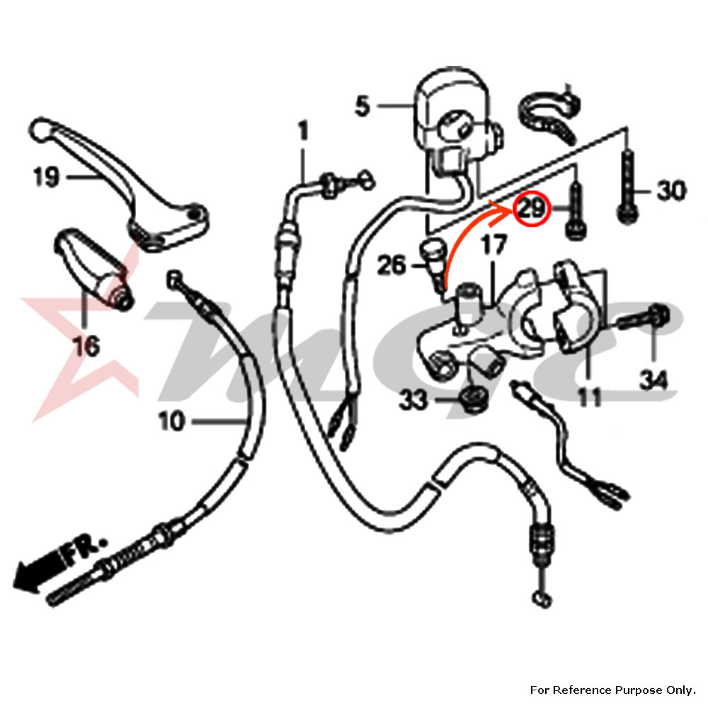 Screw, Pan - Material As Per Photo, Size 4x32mm | Designed For Honda Cbf125, Oem Part #93500-04032-0g
