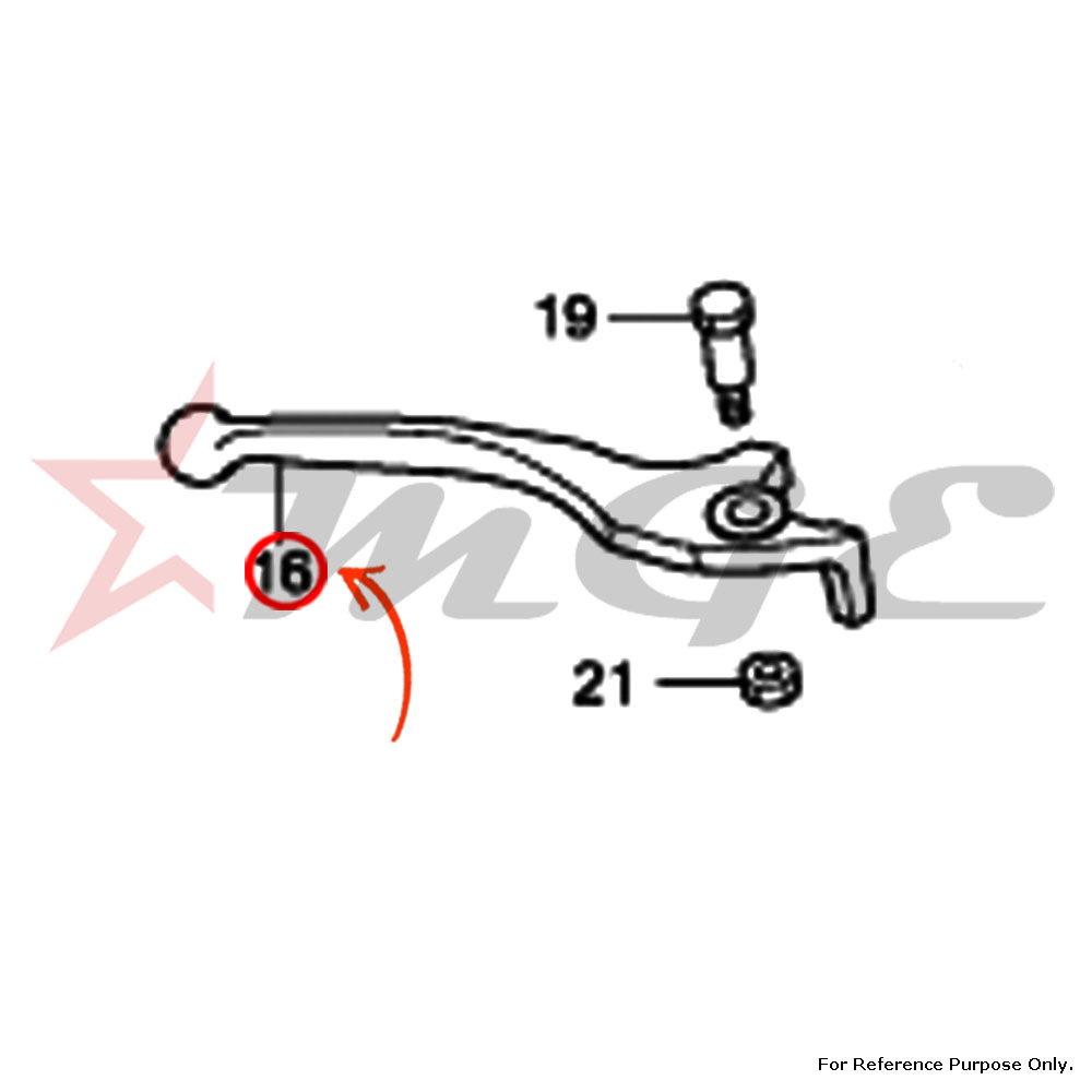 As Per Photo Lever, R. Steering Handle For Honda Cbf125 - Reference Part Number - #53175-kcc-840, #53175-ksp-900