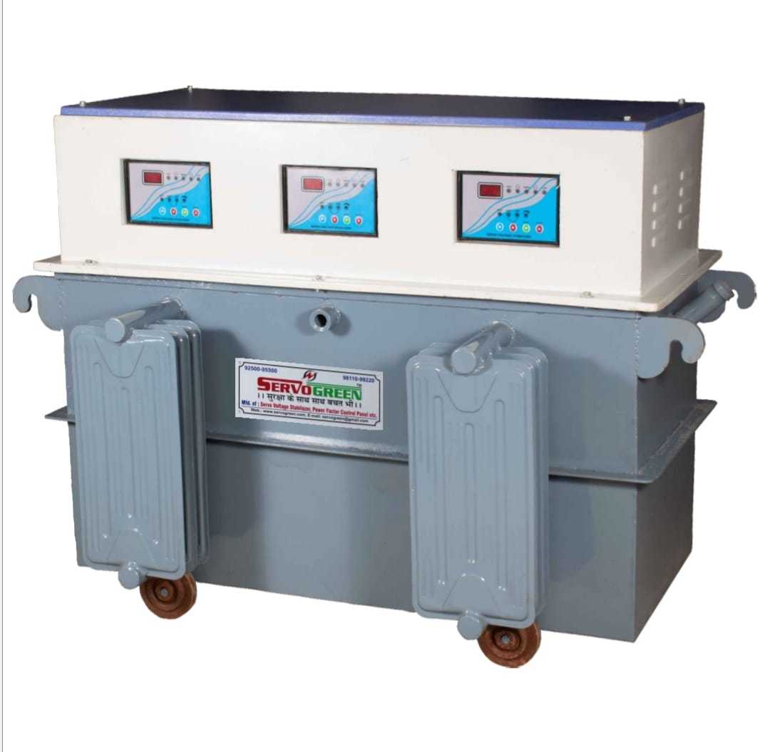 Three Phase Voltage Stabilizer - 300 Kw Power 380 V 50 Hz Frequency | Automatic Control System High-low Cutoff Voltage Protection 5-year Warranty