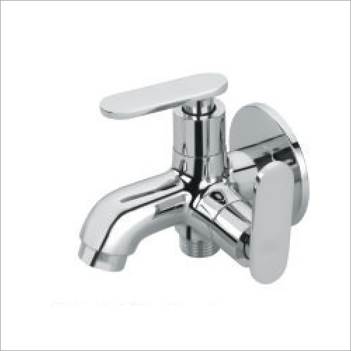 Silver 2 In 1 Bib Cock Chrome Plated Full Brass