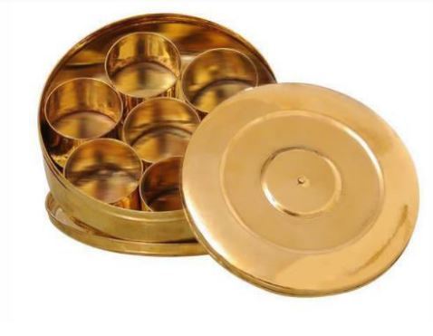 पीतल का मसाला बॉक्स