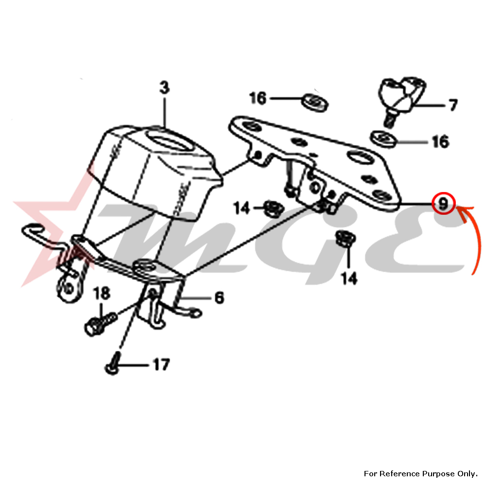 As Per Photo Bridge Comp., Fork Top For Honda Cbf125 - Reference Part Number - #53230-kwf-900