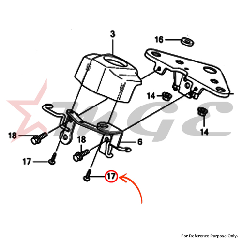 होंडा Cbf125 के लिए फोटो स्क्रू, टैपिंग, 5X12 के अनुसार - संदर्भ भाग संख्या - #93903 -25210