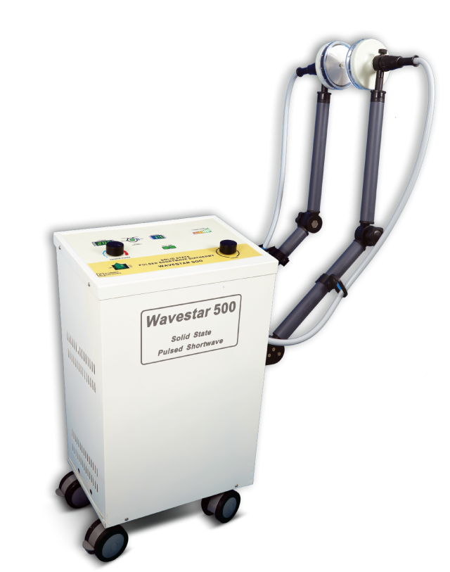 Solid State Diathermy 500 Watt - Iron Material, Non-portable Design | Continuous & Pulsed Modes For Pain Relief, Eco-friendly, Digital Display