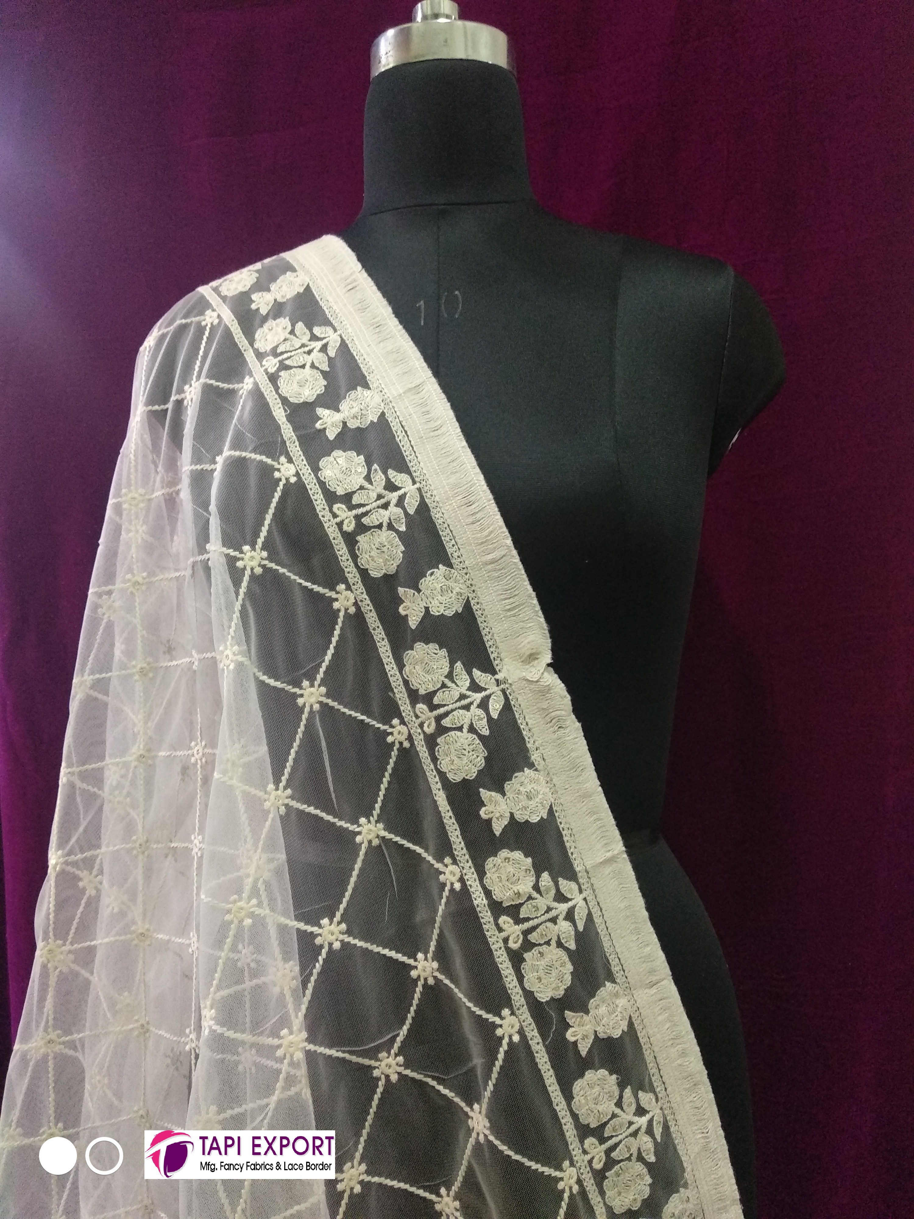 Washable Fancy Net Dupatta