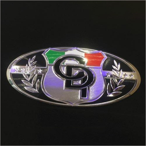 कोई भी कस्टमाइज्ड शेप लोगो क्रोम स्टिकर