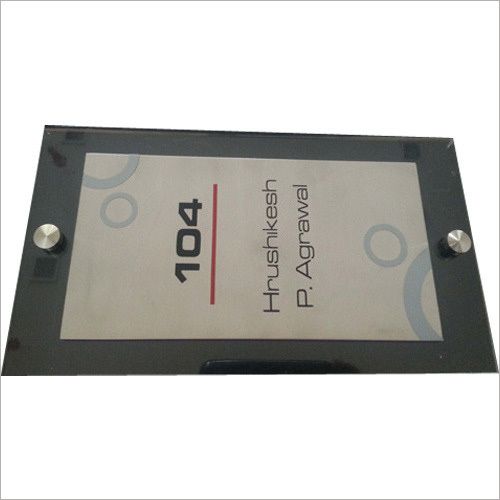 Ss Matt Finish Name Plate Size: Different Sizes Available