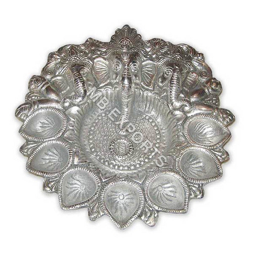 Antique Imitation German Silver Pooja Thali Suppliers