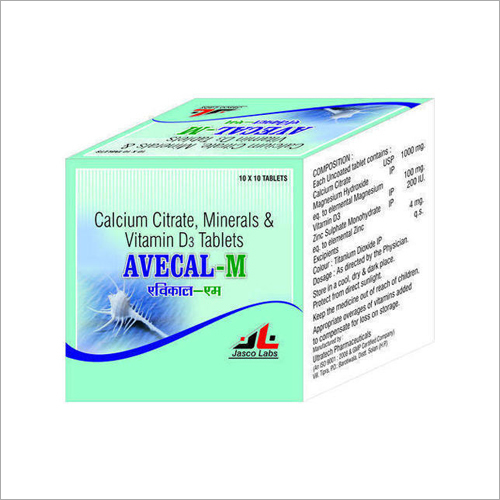 Calcium Citrate Minerals and Vitamin D3 Tablets