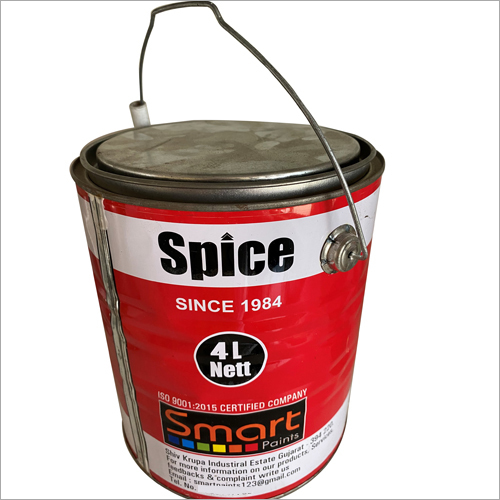 4 Litre Round Metal Tin Container - Metal Material, 4 Litre Size | Hygienic Processing, Quality Assured by Experienced Professionals