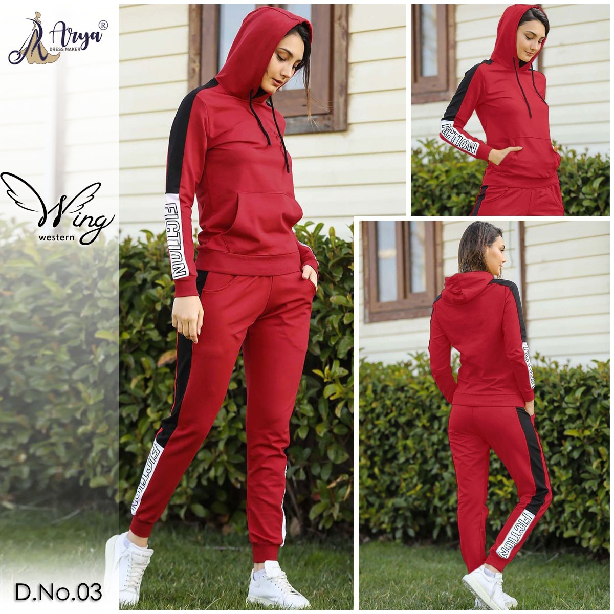 Western Top - Imported Fabric, M-xxl, Lavender | Stylish Two-piece Hoodie Set, Comfortable Fit, Side Stripes