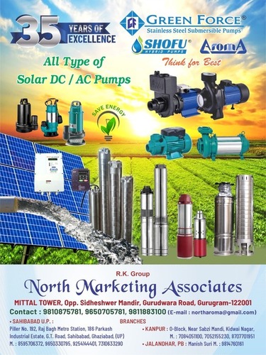 Cast Iron Aroma Ac-Dc Solar Surface Pump