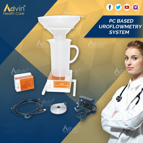 Advin PC Based Uroflowmetry System - Advanced Electric, USB Connected, Portable Flow Transducer | Fully Automatic, Real-Time Monitoring, Accurate Data Visualization