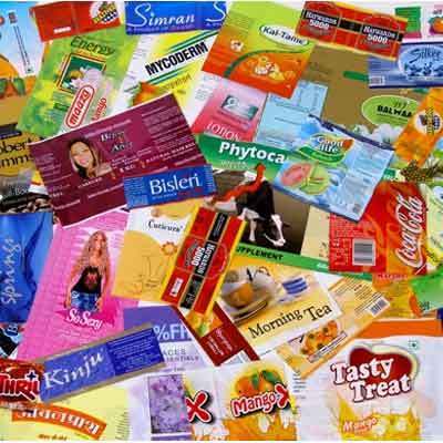 रिवर्स प्रिंटेड स्लिव लेबल्स