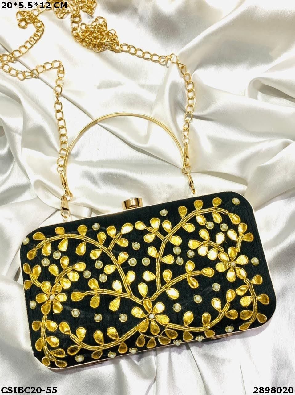 Multi Ethnic Box Clutch Bag