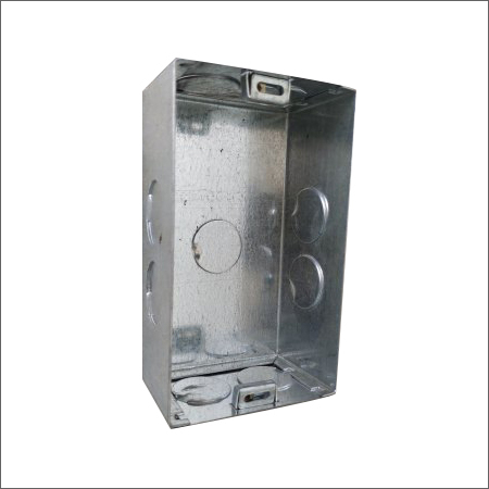 Silver 4 Way Gi Modular Electrical Box