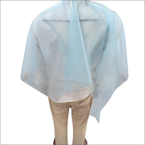 White Disposable Hair Cutting Salon Apron - Standard Quality, Large Size, White Color | Recommended For Salon Use, Safety & Protection