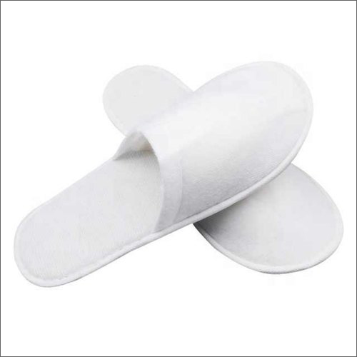 White Disposable Slipper - Terry & Non Woven Material, 3 Mm & 5 Mm Size, Unisex Design For All Seasons