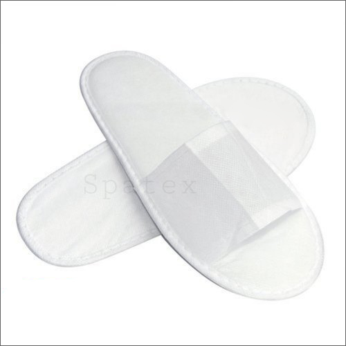 White Disposable Slipper - Terry & Non Woven Material, 3 Mm & 5 Mm Size, Unisex Design For All Seasons