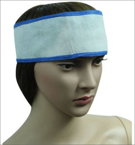 Parlor Non Woven Head Band - Single Ply, White, Blue, Red, Yellow Color, Plain/with Border | Disposable For Salon, Spa, Hospital Use