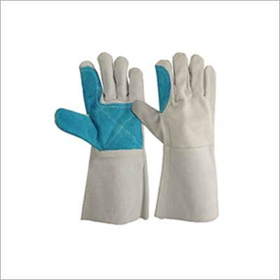 स्प्लिट लेदर नेचुरल ग्रे ग्लव्स